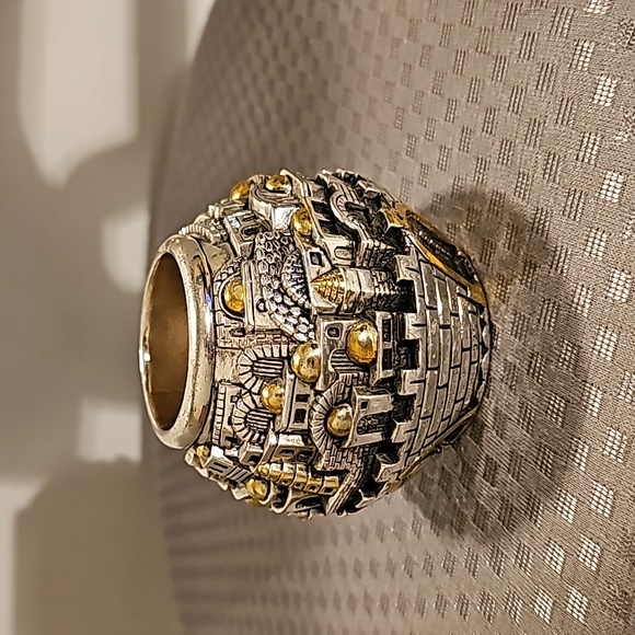 Jerusalem Shabbat Holy Land 925 Candle Holder - Picture 5 of 9